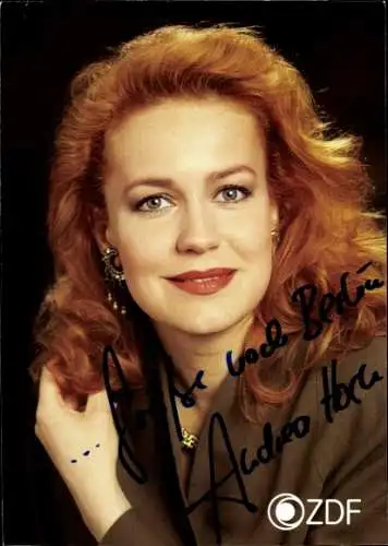 Ak Schauspielerin Andrea Horn, Portrait, Autogramm