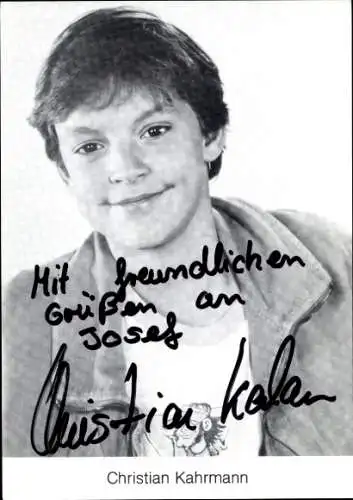 Ak Schauspieler Christian Kahrmann, Portrait, Autogramm