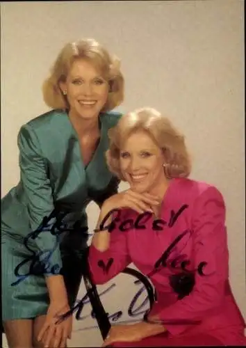 Ak Schauspielerinnen Alice und Ellen Kessler, Portrait, Autogramm