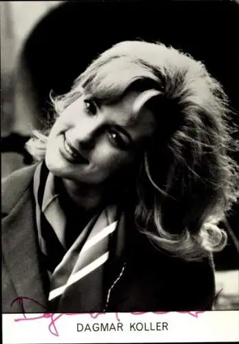 Ak Schauspielerin Dagmar Koller, Portrait, Autogramm