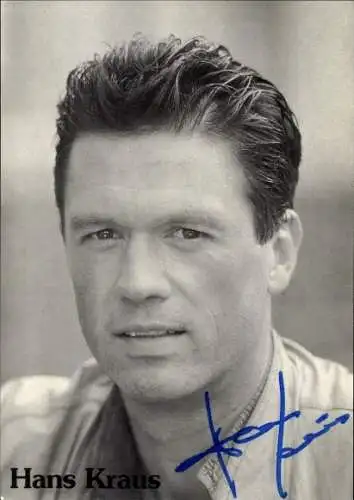 Ak Schauspieler Hans Kraus, Portrait, Autogramm
