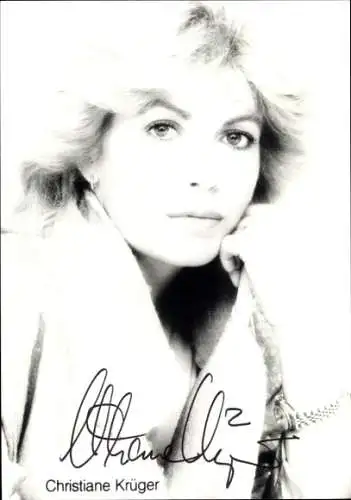 Ak Schauspielerin Christiane Krüger, Portrait, Autogramm