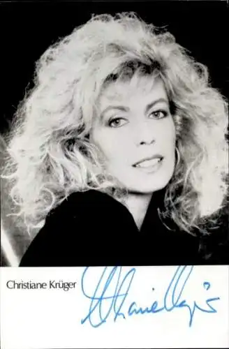 Ak Schauspielerin Christiane Krüger, Portrait, Autogramm