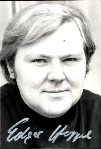 Ak Schauspieler Edgar Hoppe, Portrait, Autogramm