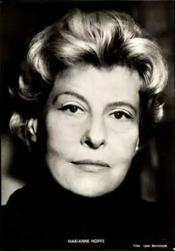 Ak Schauspielerin Marianne Hoppe, Portrait, Autogramm