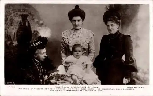 Ak Elena von Montenegro, Königin von Italien, Königin-Mutter Margarethe von Italien