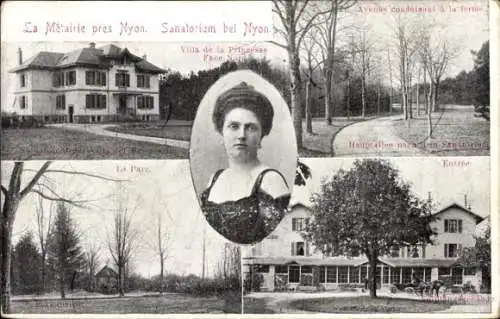 Ak Sanatorium bei Nyon, Villa de la Prinzesse Face Nord