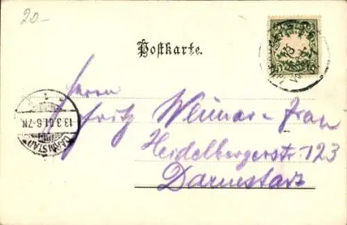 Ak Prinzregent Luitpold von Bayern, 80. Geburtstag 1901, Wappen