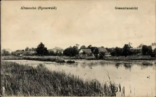 Ak Alt Zauche Wußwerk im Spreewald, Totalansicht