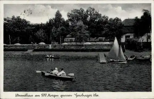 Ak Geroburg Byhleguhre Byhlen im Spreewald, Strandhaus am Geroburger See