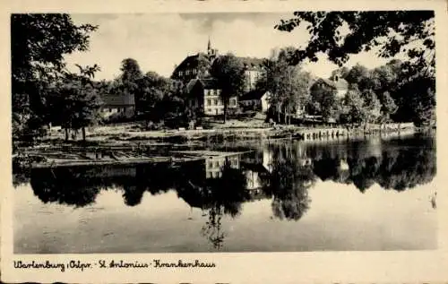 Ak Barczewo Wartenburg Ostpreußen, St. Antonius-Krankenhaus