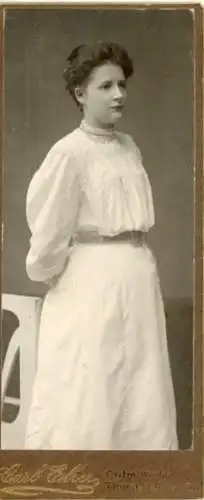 CdV Chełmno Kulm Culm Weichsel Westpreußen, Standportrait einer Frau