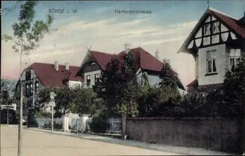 Ak Bünde in Westfalen, Herforder Straße