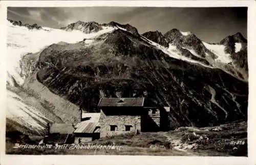 Ak Mayrhofen im Zillertal Tirol, Berliner Hütte, Schönbichler Horn