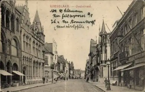 Ak Roeselare Roeselaere Rousselare Roulers Westflandern, Ooststraat
