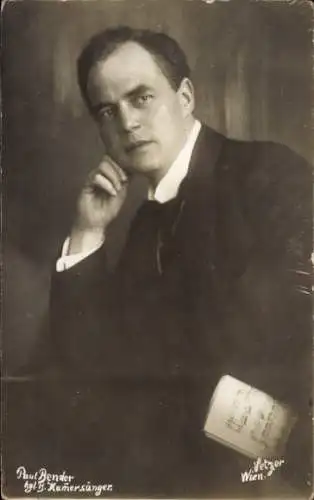 Ak Opernsänger Paul Bender, Portrait