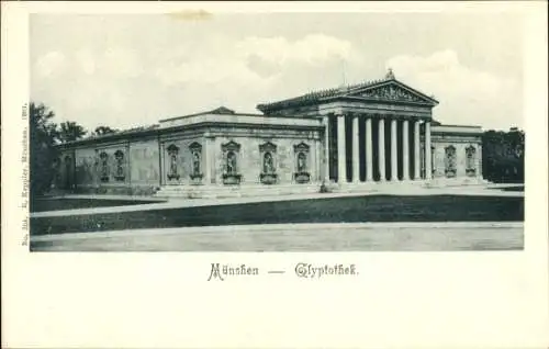 Ak München Bayern, Glyptothek, Außenansicht, Säulen