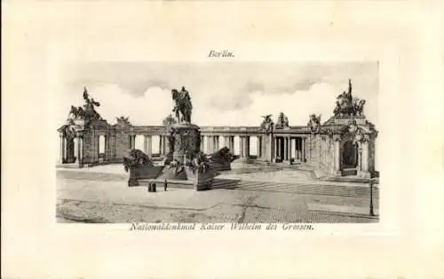 Ak Berlin Mitte, Nationaldenkmal Kaiser Wilhelm des  Großen