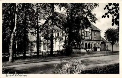 Ak Espelkamp in Westfalen, Gasthof Waldfrieden, Außenansicht, Fachwerk