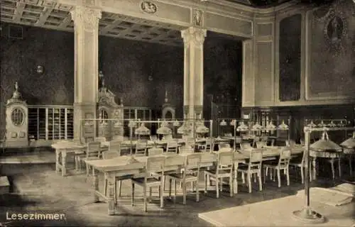 Ak Bad Oeynhausen in Westfalen, Kurhaus, Lesezimmer