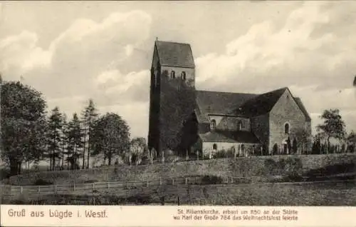 Ak Lügde im Weserbergland, St. Kilianskirche