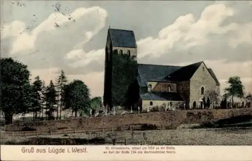 Ak Lügde im Weserbergland, St. Kilianskirche