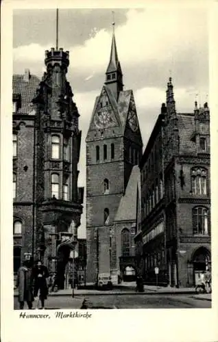 Ak Hannover in Niedersachsen, Marktkirche, Turmuhr