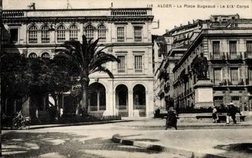 Ak Algier Alger Algerien, La Place Bugeaud