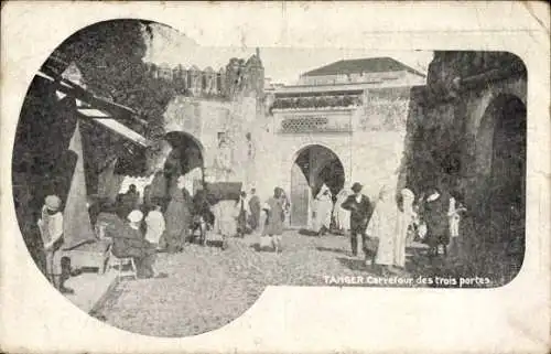 Ak Tanger, Marokko, Carrefour des trois porte