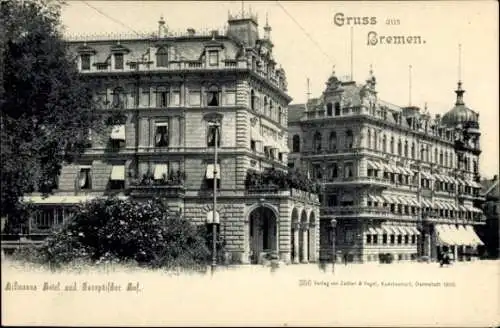 Ak Hansestadt Bremen, Hilmanns Hotel, Europäischer Hof