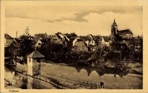 Ak Colmar Kolmar Elsass Haut Rhin, Gesamtansicht