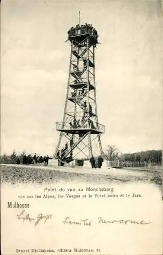 Ak Mulhouse Mülhausen Elsass Haut Rhin, Turm