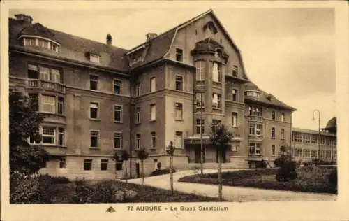 Ak Aubure Altweier Elsass Haut Rhin, Grand Sanatorium