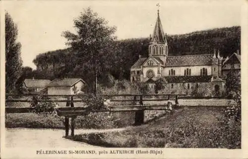 Ak Saint Morand Elsass Haut Rhin, Pelerinage, Kirche