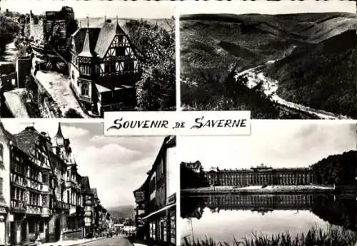 Ak Saverne Zabern Elsass Bas Rhin, Vallee de la Zorn, Grand Rue, Chateau des Rohan