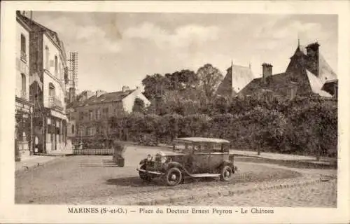 Ak Marines du Val d'Oise, Château, Place du Docteur Ernest Peyron