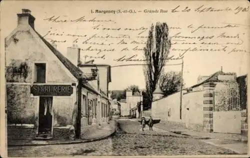 Ak Margency Val d'Oise, Grande Rue