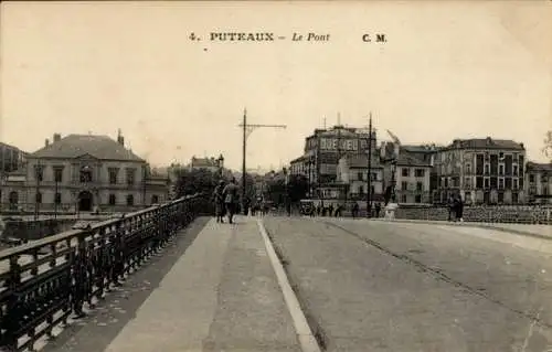 Ak Puteaux Hauts de Seine, Brücke