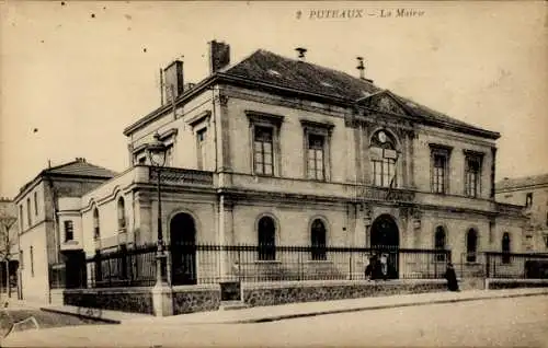 Ak Puteaux Hauts de Seine, Das Rathaus