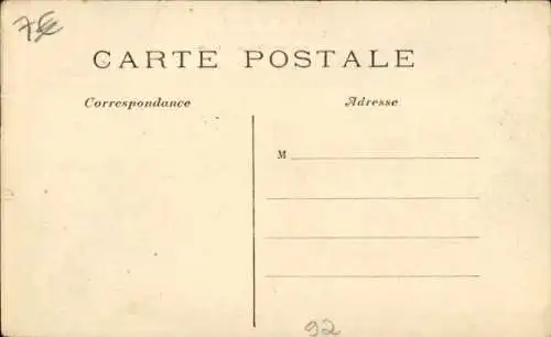 Ak Courbevoie Hauts de Seine, Überschwemmungen 1910, Rue Saint Germain