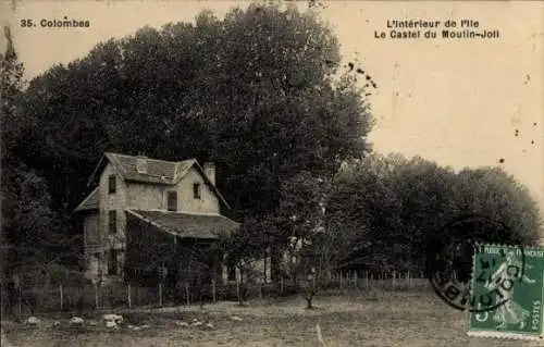 Ak Colombes Hauts de Seine, Inselinneres, Castel du Moulin Joli