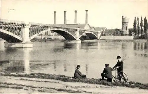 Ak Colombes Hauts de Seine, Die neue Brücke