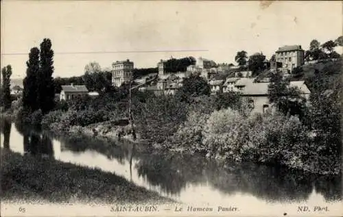 Ak Saint Aubin lès Elbeuf Seine Maritime, Hameau Panier