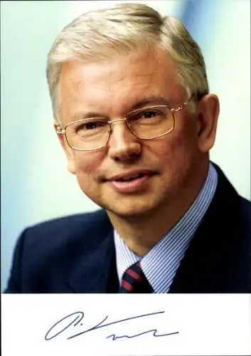 Foto Roland Koch, Ministerpräsident Hessen, CDU, Autogramm