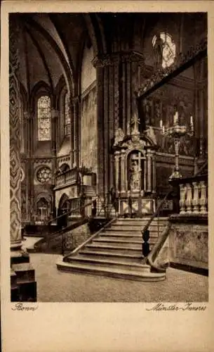 Ak Bonn am Rhein, Münster, Innenansicht
