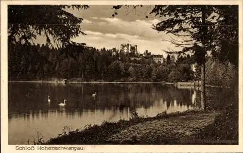 Ak Hohenschwangau Schwangau im Ostallgäu, Schloss Hohenschwangau