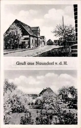 Ak Naundorf vor der Haide in Anhalt, Gasthof Erholung, Ortsansichten