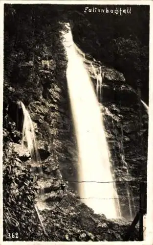 Ak Oberstdorf im Oberallgäu, Faltenbachfall, Wasserfall
