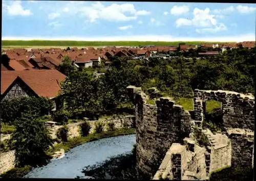 Ak Friedewald in Hessen, Teilansicht, Blick vom Schloss, Ruine