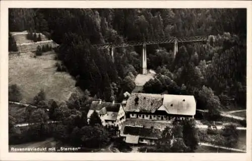 Ak Breitnau im Schwarzwald, Höllental, Höllsteig, Hofgut Sternen, Ravenna Viadukt